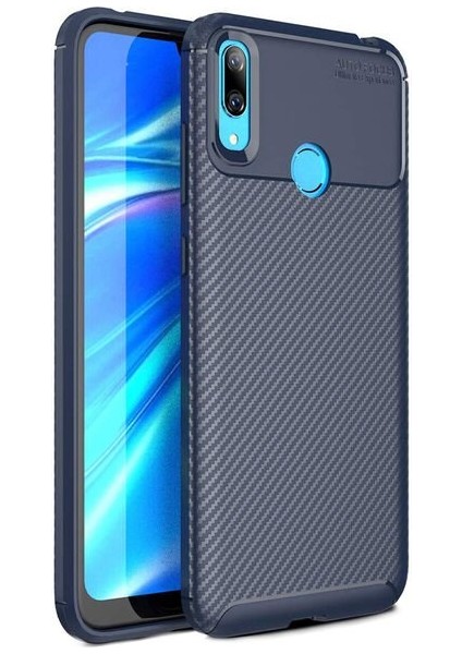Huawei Y7 Prime 2019 Karbon Görünüm Negro Silikon Kılıf
