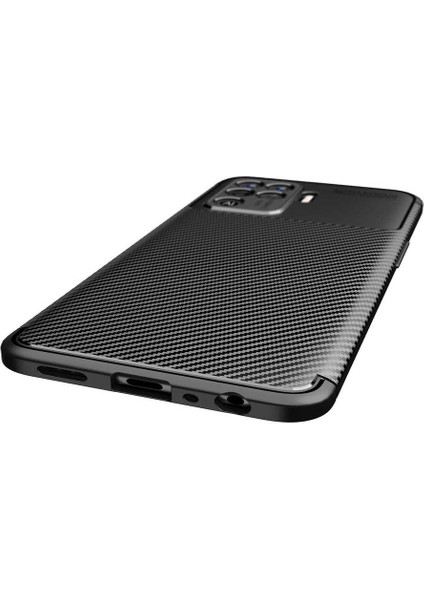 Oppo Reno 5 Lite (CPH2205) Karbon Görünüm Negro Silikon Kılıf