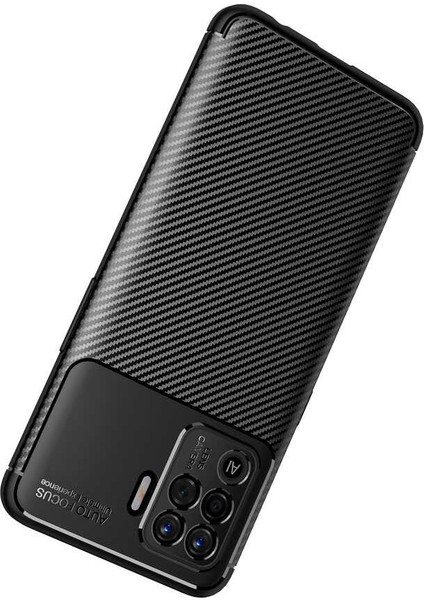 Oppo Reno 5 Lite (CPH2205) Karbon Görünüm Negro Silikon Kılıf