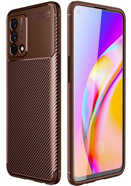 Oppo A74 Karbon Görünüm Negro Silikon Kılıf