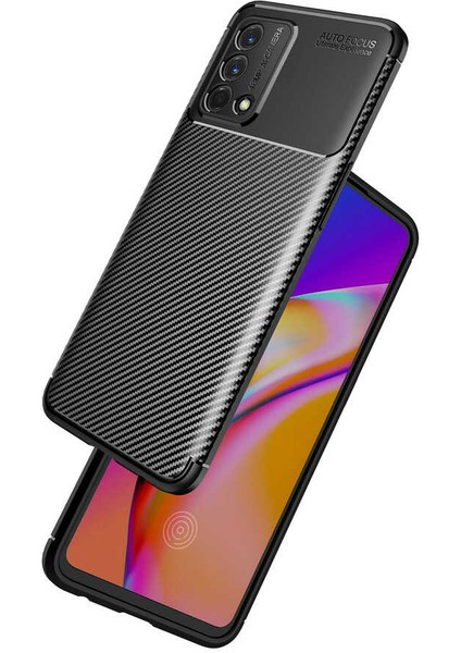 Oppo A74 Karbon Görünüm Negro Silikon Kılıf