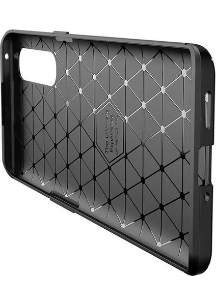 Oppo Reno3 Pro (CPH2009) Karbon Görünüm Negro Silikon Kılıf