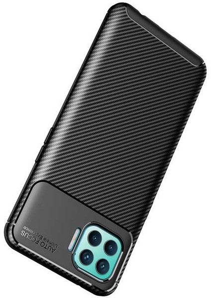 Oppo Reno 4 Lite (CPH2125) Karbon Görünüm Negro Silikon Kılıf