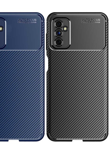 Samsung Galaxy M23 Karbon Görünüm Negro Silikon Kılıf + Ekran Koruyucu Nano