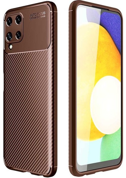 Samsung Galaxy M32 Karbon Görünüm Negro Silikon Kılıf