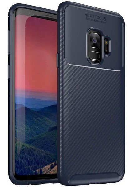 Samsung Galaxy S9 Karbon Görünüm Negro Silikon Kılıf