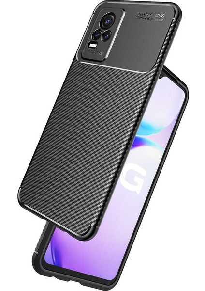 Vivo V21E Karbon Görünüm Negro Silikon Kılıf fiyatları