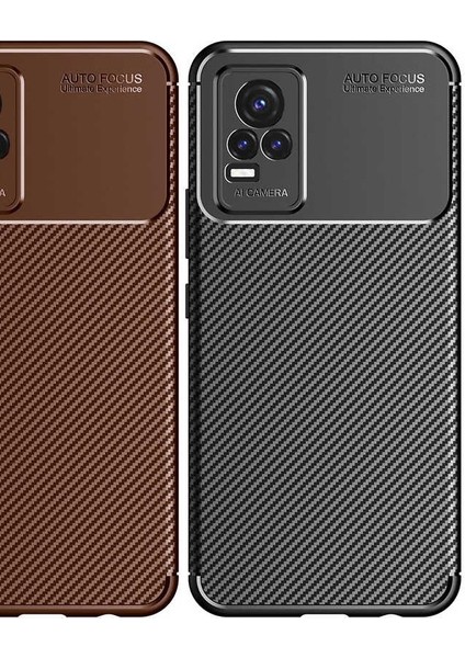 Vivo V21E Karbon Görünüm Negro Silikon Kılıf modelleri