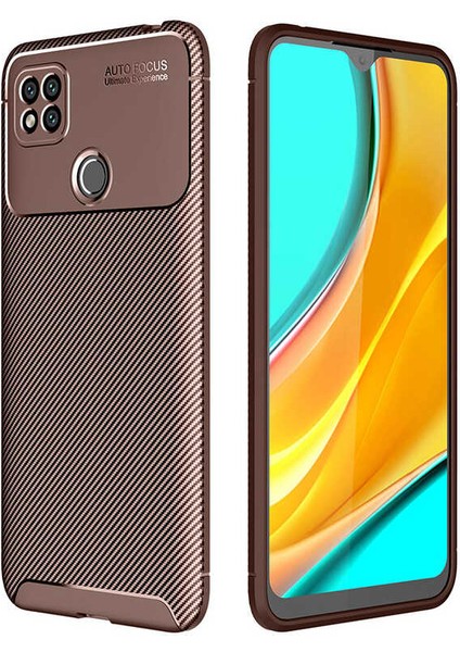 Xiaomi Redmi 9c Kılıf Negro Silikon Karbon Desen