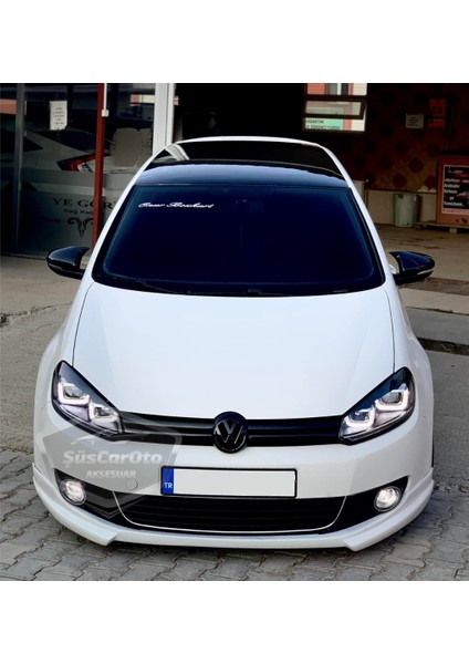 Vw Golf 6 2008-2012 Batman Yarasa Ayna Kapağı Piano Black Abs Plastik modelleri