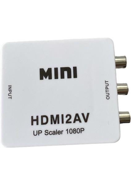 1080P HDMI Uyumlu - 3.5mm Ses Kablosu ile Rca Av Kompozit Adaptör Dönüştürücüsü VGA2AV / Cvbs Audio'dan Pc'ye Hdtv Dönüştürücü