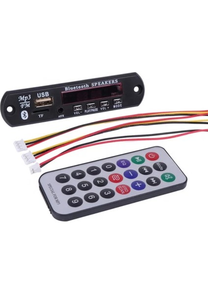 Mikrofonlu-Bluetooth-Radyo-Usb-Aux-Sd Kart Mp3 Çalar 12 Volt