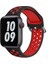 Apple Watch 7-6-Se-5-4-3-2 Seri (42/44/45) mm Uyumlu Yumuşak Çelik Tokalı Delikli Silikon Kordon 1