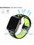 Apple Watch 7-6-Se-5-4-3-2 Seri (42/44/45) mm Uyumlu Yumuşak Çelik Tokalı Delikli Silikon Kordon 3