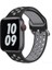 Apple Watch 7-6-Se-5-4-3-2 Seri (42/44/45) mm Uyumlu Yumuşak Çelik Tokalı Delikli Silikon Kordon 1