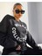 Kadın Weekend Collective Baskılı Oversize Sweatshirt 1