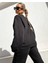 Kadın Weekend Collective Baskılı Oversize Sweatshirt 4