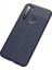 Xiaomi Redmi Note 8 Kılıf Niss Derili Silikon Lacivert 2