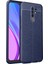 Xiaomi Redmi 9 Kılıf Niss Derili Silikon Lacivert 1