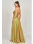 Kadın Straplez Uzun Abiye Elbise 5438019 Gold 5