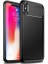 Apsuwa Iphone Xs Karbon Görünüm Negro Silikon Kılıf + Ekran Koruyucu Nano 1
