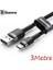 Cafule USB Type C 3metre Halat USB Kablosu 1