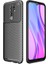 Xiaomi Redmi 9 Kılıf Negro Silikon Karbon Desen + Ekran Koruyucu Nano 1