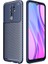 Xiaomi Redmi 9 Kılıf Negro Silikon Karbon Desen + Ekran Koruyucu Nano 1