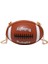 Zincir Crossbody Moda Günlük Rugby Baskı Omuz Çantası(Yurt Dışından) 1