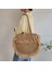 Yuvarlak Saçaklı Hasır Omuz Çantası Moda Bayan Crossbody Çanta(Yurt Dışından) 2