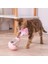 Interaktif Kedi Tüy Oyuncak Tırpanak Kaçak Gıda Konteyner Pet Köpek Elektrikli Mikro Tumbler Yavaş Yem Ağır Döner | Kedi Oyuncakları (Pembe) 3