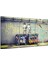 Protesto - Banksy Cam Tablo - 3 Adet 72X46 cm 1