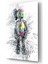 Soyut Robot Cam Tablo - 72X46 cm 1