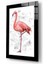 Yalnız Flamingo Cam Tablo - 72X46 cm 1
