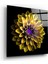 Sarı Çiçek Cam Tablo - 40X40 cm 1