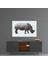 Gergedan Rhino Cam Tablo - 72X46 cm 4