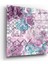 Mor Damask Cam Tablo - 60X60 cm 1