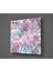 Mor Damask Cam Tablo - 60X60 cm 2