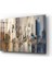 Soyut Şehir Cam Tablo - 72X46 cm 1