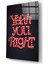 “yeah You Right” Cam Tablo - 72X46 cm 1