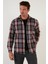 Ekoseli Uzun Kollu Slim Fit Kışlık Gömlek Erkek Gömlek CF21W112844 2