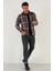Ekoseli Uzun Kollu Slim Fit Kışlık Gömlek Erkek Gömlek CF21W112844 4