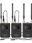 Vocal M V2 Profesyonel Uhf Çift Kanallı Kablosuz Mikrofon 2 Verici ve 1 Alıcı Seti 1