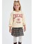 Kız Çocuk Bisiklet Yaka Sweatshirt X9666A622AU 2