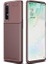 Oppo Reno3 Pro (CPH2009) Karbon Görünüm Negro Silikon Kılıf + Ekran Koruyucu Nano 1