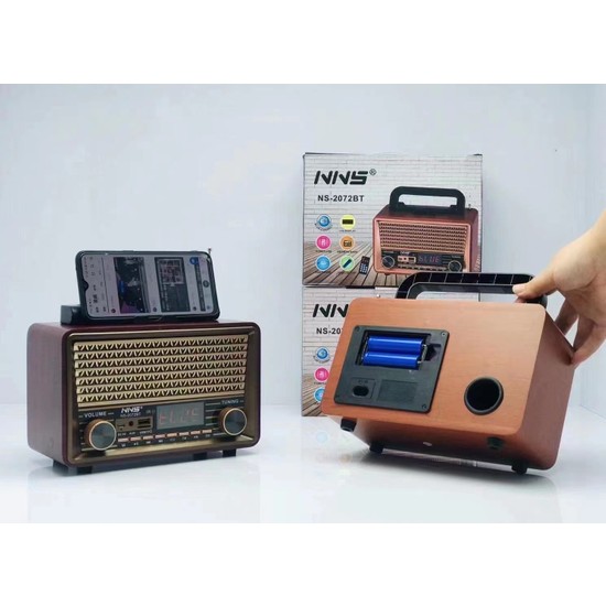 Nns NS-2072BT Am/fm/sw/ Bluetooth Nostaljik Radyo Fiyatı