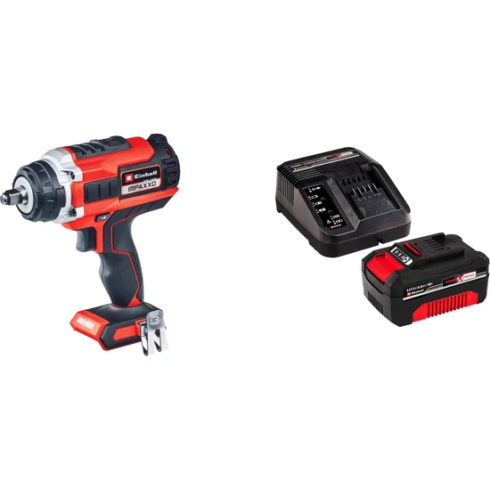 Einhell Impaxxo 18/400 Kömürsüz Akülü Somun Sıkma 18V 4AH Akülü Set