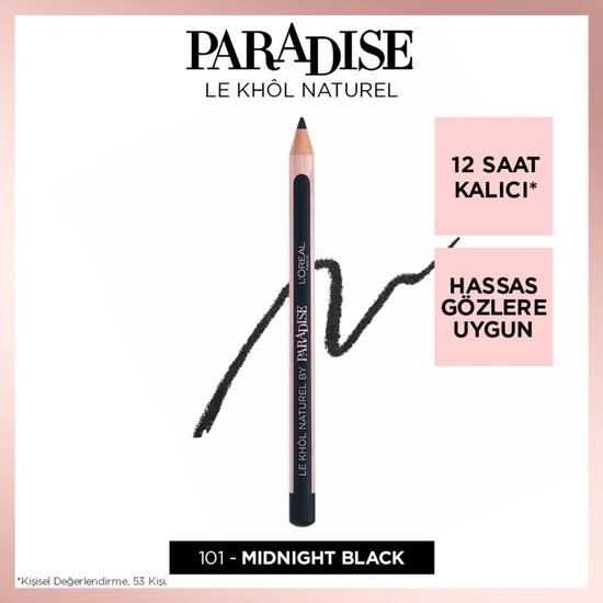 L'Oréal Paris Paradise Le Khol Göz Kalemi 101 Midnight Black