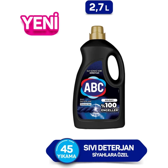 ABC Siyahlara Özel Sıvı Deterjan 2.7 lt