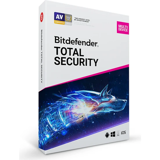Bitdefender Total Security - Lisans - 5 Kullanıcı - 1 Yıl